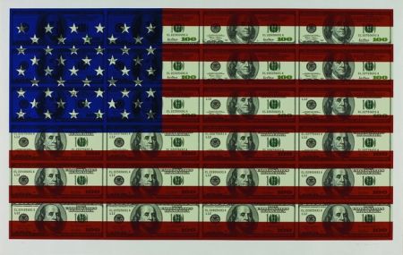 Serigrafía Gagnon - $100 U.S. Flag