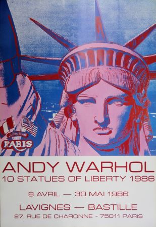 Libro Ilustrado Warhol - 10 Statues of Liberty