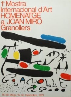 Litografía Miró - 1 a Internacional d´Art - 1971