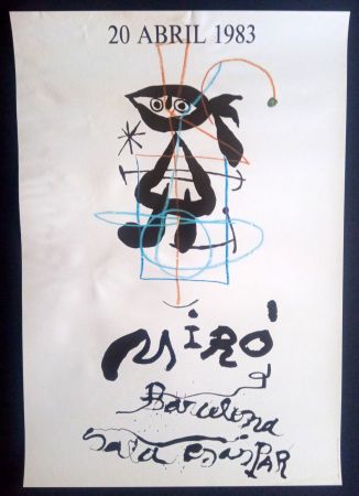 Cartel Miró - 20 Abril 1983 Sala Gaspar