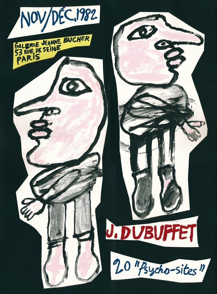 Serigrafía Dubuffet - 20 Psycho-Sites