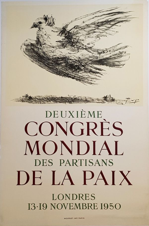 Litografía Picasso - 2e Congres Mondial des Partisans de la Paix