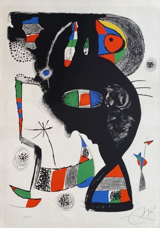 Litografía Miró - 42, rue Blomet 