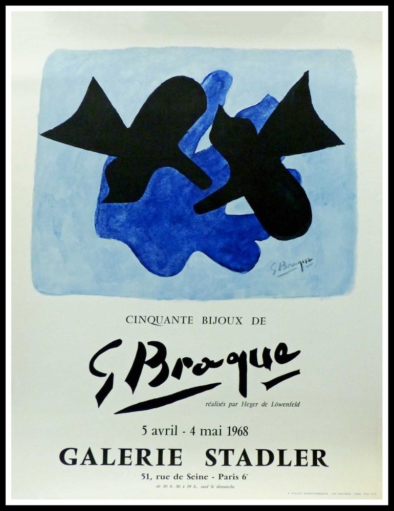 Litografía Braque - 50 Bijoux de Georges BRAQUE - Galerie Stadler