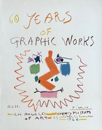 Litografía Picasso - 60 years of graphic works - Los Angeles County Museum