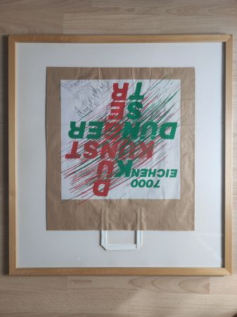 Serigrafía Beuys - 7000-Eichen-Tüte, 1982. 