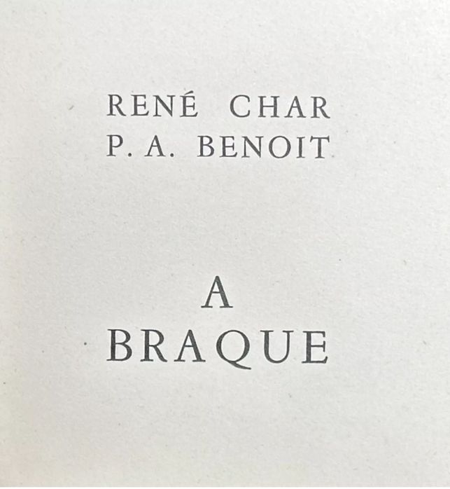 Libro Ilustrado Braque - A BRAQUE