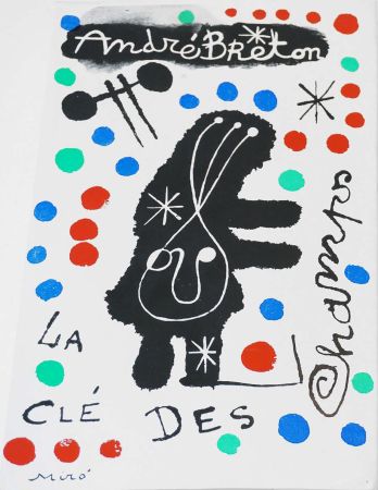 Libro Ilustrado Miró - A. Breton. LA CLÉ DES CHAMPS. Couverture originale, édition originale (1953)