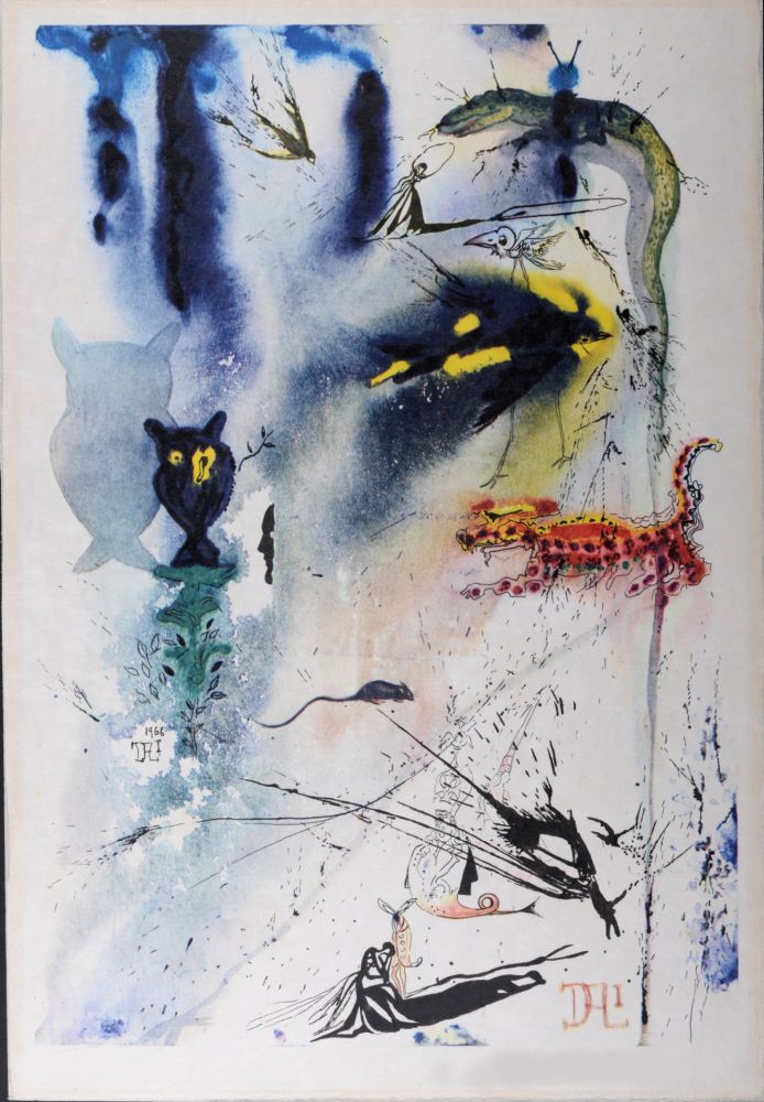 Heliograbado Dali - A Caucus Race and a Long Tale, 1969