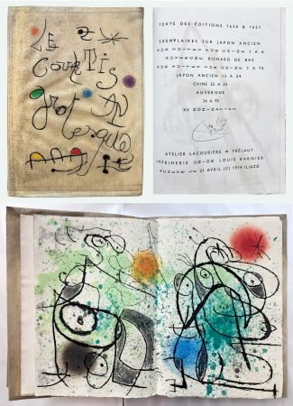 Libro Ilustrado Miró - A. de Monluc, ILIAZD et MIRÓ : LE COURTISAN GROTESQUE, avec 15 gravures originales (1974)