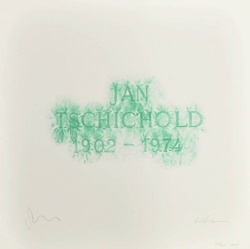Litografía Myles - A History of Type Design / Jan Tschichold, 1902-1974 (Berzona, Switzerland)