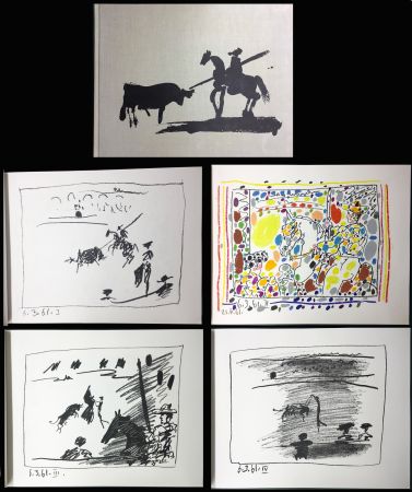 Libro Ilustrado Picasso - A LOS TOROS avec Picasso. 4 lithographies originales (1961)