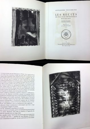 Libro Ilustrado Alexeïeff - A. Pouchkine : Les Récits de feu Ivan Pétrovitch Bielkine (1930)