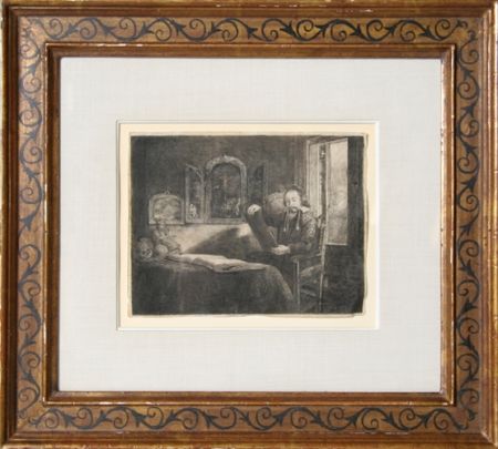 Grabado Rembrandt - Abraham Francen, apothecary