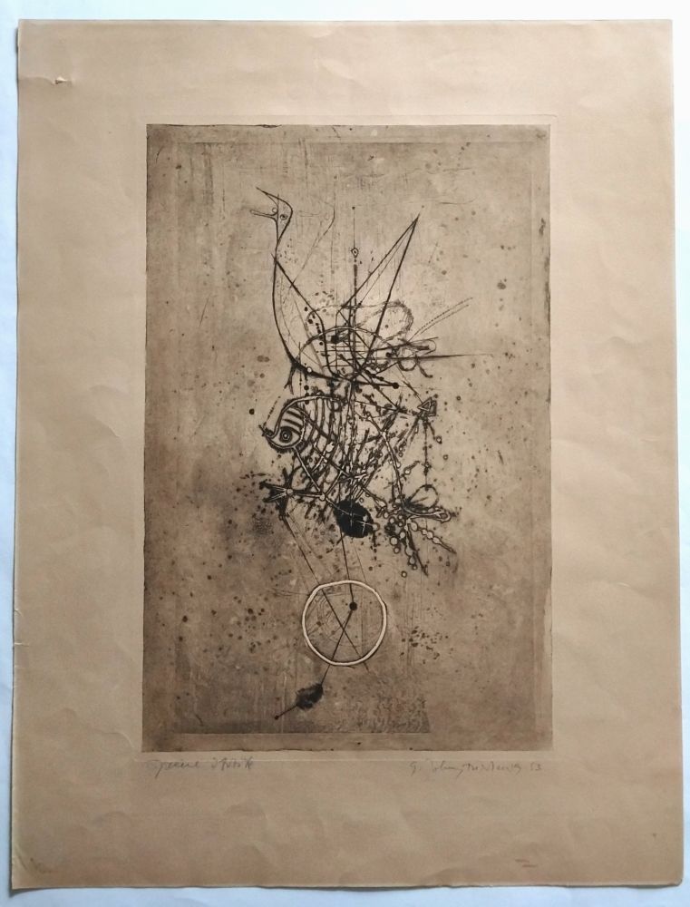 Aguafuerte Friedlaender - Abstract composition