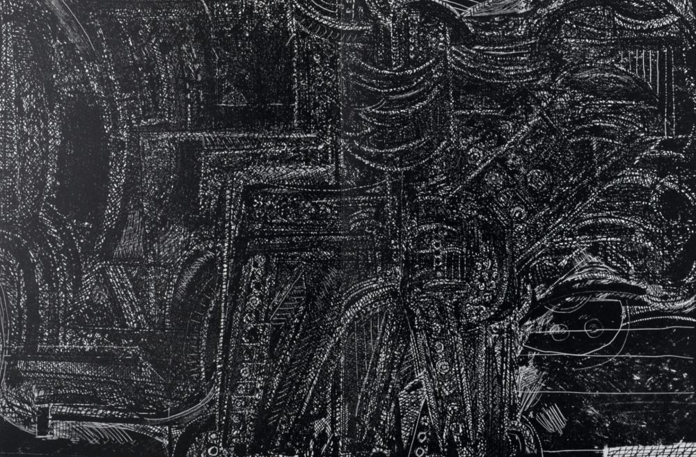 Litografía Luginbühl - Abstract Composition,1964