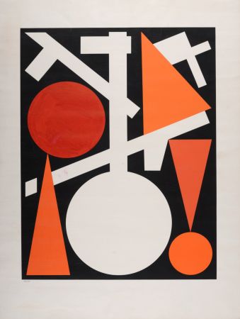 Serigrafía Herbin - Abstract Composition, 1959