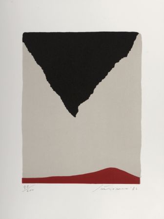 Litografía Santomaso - Abstract Composition, 1972 - Hand-signed