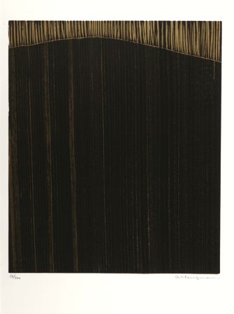 Litografía Bergman - Abstract Composition, 1974 - Hand-signed