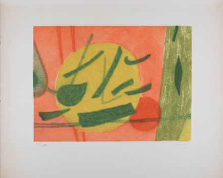 Aguafuerte Goetz - Abstract Composition #3, 1973