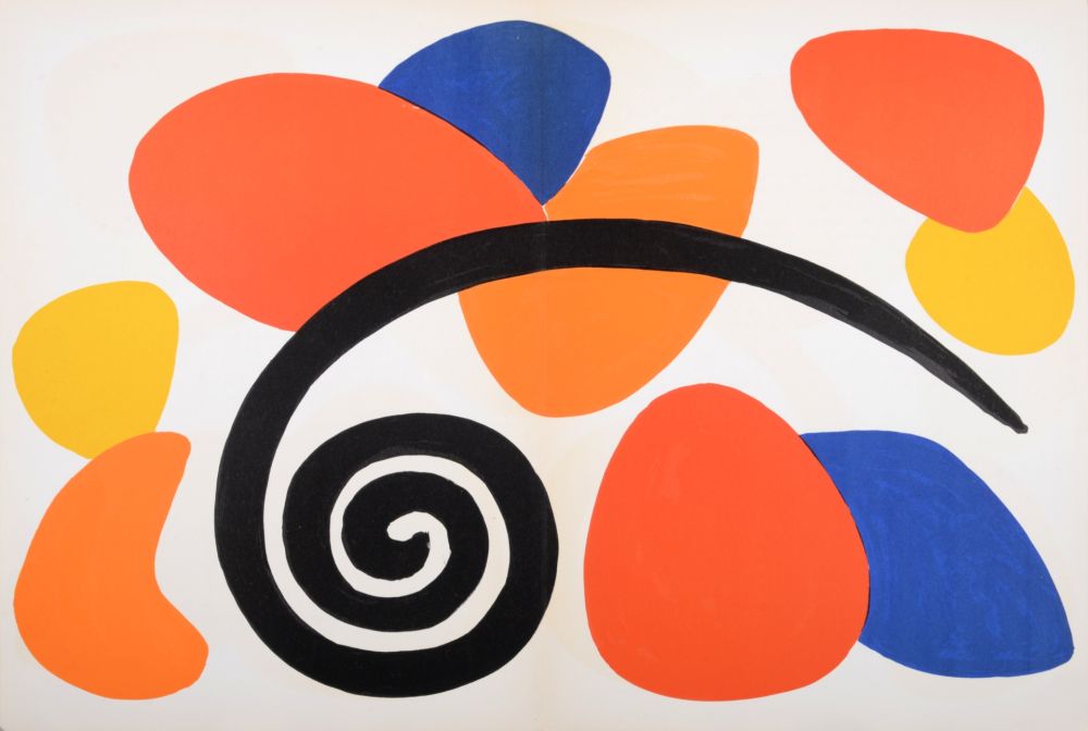Litografía Calder - Abstract composition (A), 1968