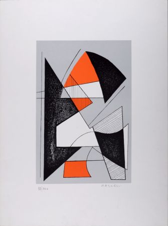 Litografía Magnelli - Abstract composition, c. 1960s - Hand-signed!