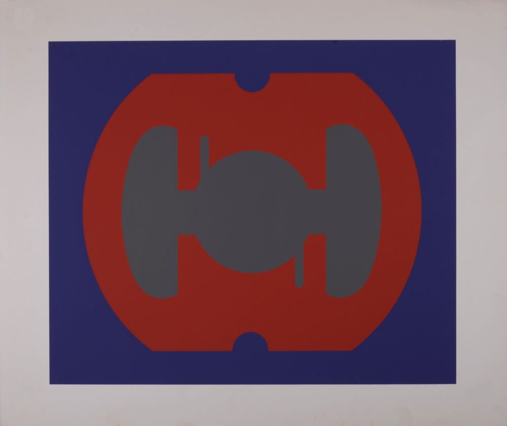 Serigrafía Sato - Abstract Composition, c. 1970