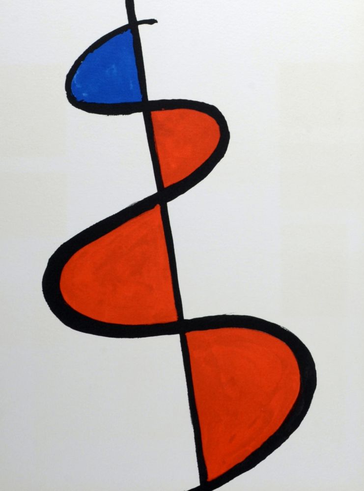Litografía Calder - Abstract composition, Retrospektive 1973