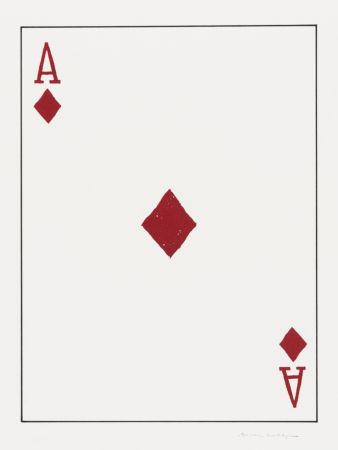 Litografía Wegman - Ace of Diamonds