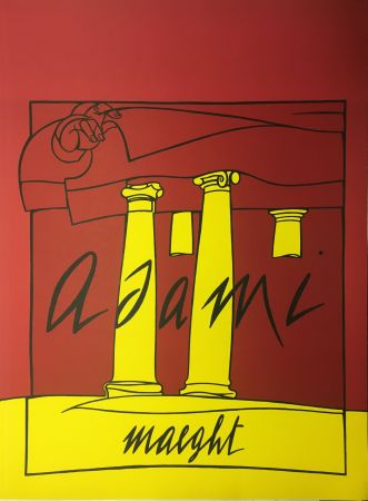 Litografía Adami - ADAMI 1980 : Lithographie originale pour la Galerie Maeght.
