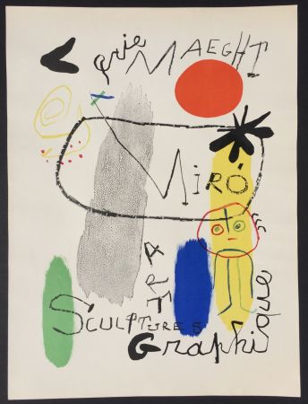 Litografía Miró - Affiche d’Exposition Galerie Maeght