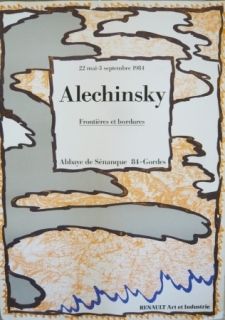 Cartel Alechinsky - Affiche exposition Abbaye de Sénanque