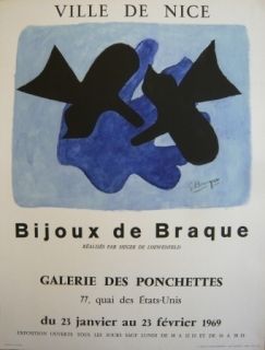 Cartel Braque - Affiche exposition Bijoux de Braque