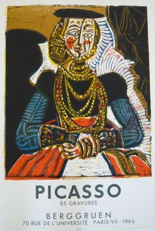 Cartel Picasso - Affiche exposition galerie Berggruen Mourlot