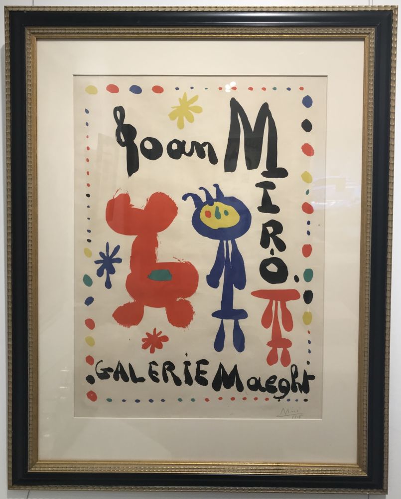 Litografía Miró - Affiche Exposition (Galerie Maeght)
