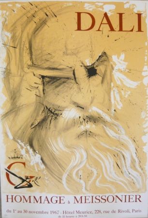 Cartel Dali - Affiche exposition Hommage à Meissonier