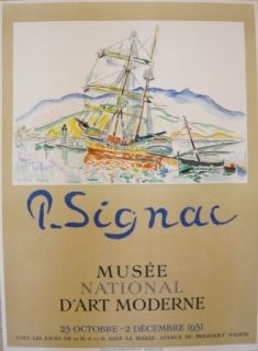 Cartel Signac - Affiche exposition Musée d'art moderne