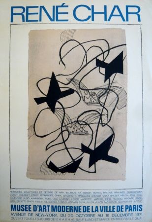 Cartel Braque - Affiche exposition René Char