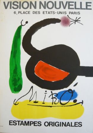 Cartel Miró - Affiche exposition Vision nouvelle