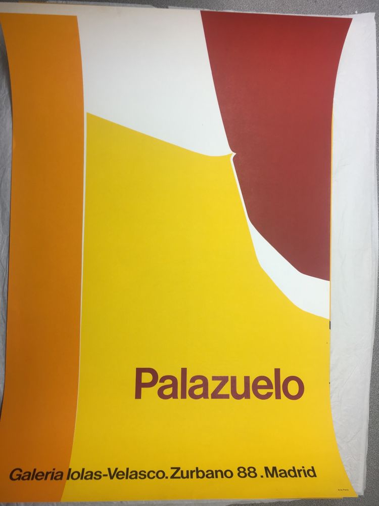 Cartel Palazuelo - Affiche lithographique originale de la Galeria Iolas-Velasco, Madrid. Maeght 1963.