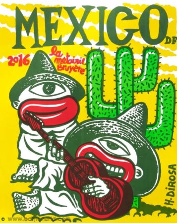 Litografía Di Rosa - Affiche Mexico