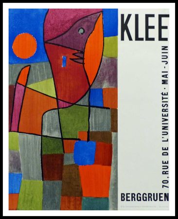 Litografía Klee - Affiche originale Exposition Berggruen - Paul KLEE