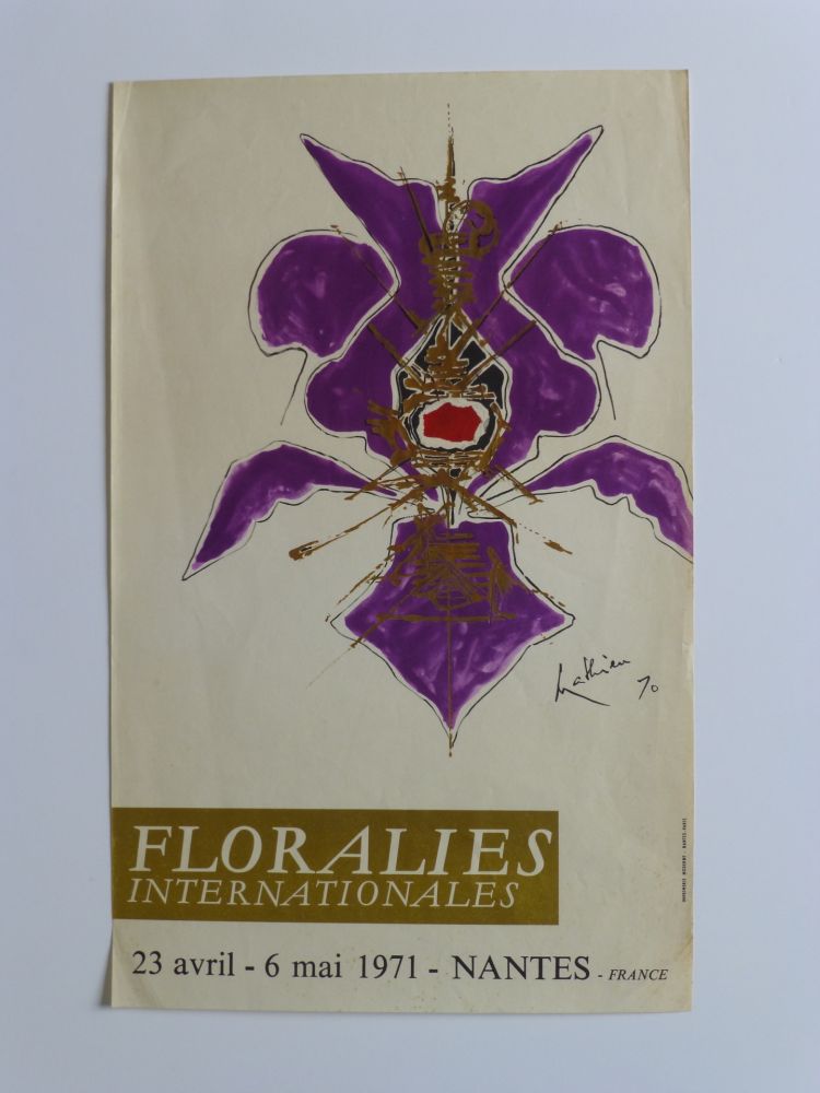 Cartel Mathieu - Affiche pour les floralies de Nantes 1971