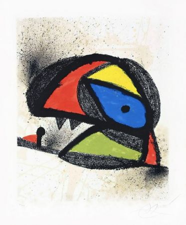 Litografía Miró - Affiche pour l’exposition ‘Homenatge a J. Torres Clavé (Poster for the exhibition ‘Homenatge a J. Torres Clavé), 1980