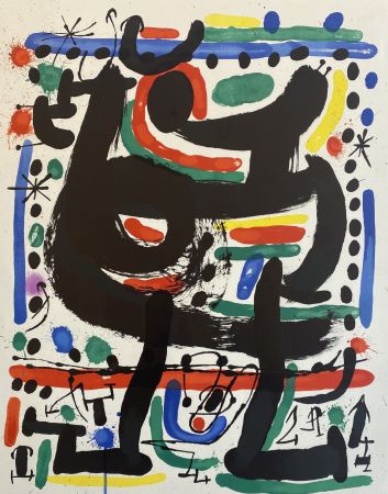 Litografía Miró - Affiche pour Mourlot