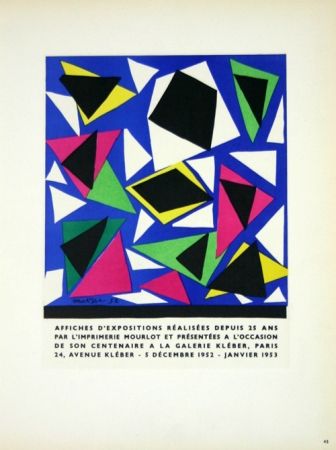 Litografía Matisse - Affiches D'Expositions