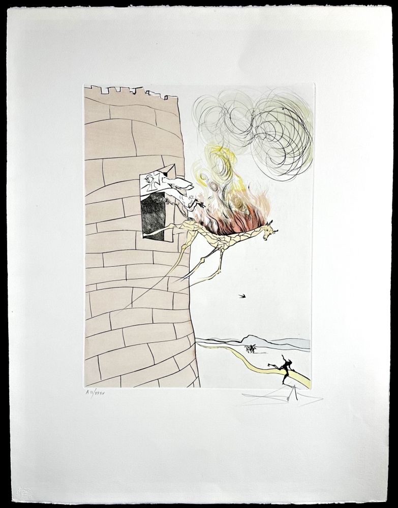 Grabado Dali -  After 50 Years of Surrealism The Grand Inquisitor Expels The Savior 