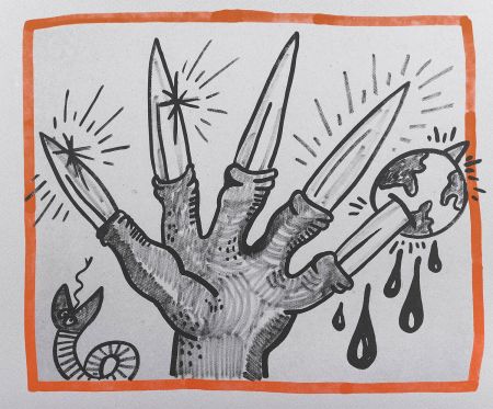 Litografía Haring - Against all Odds, 1990