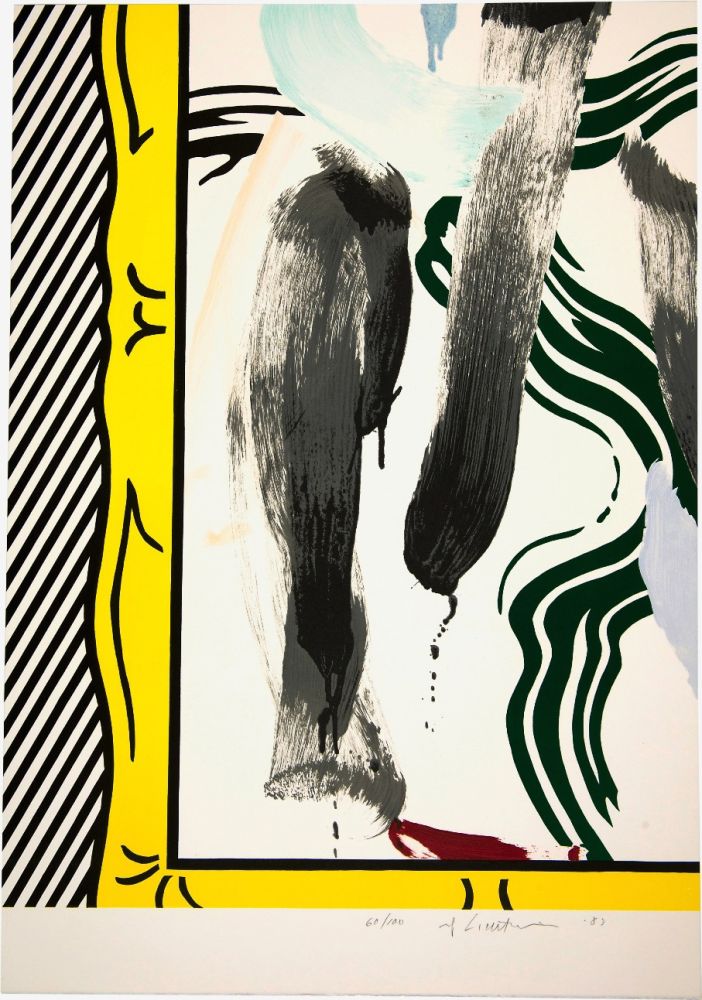 Serigrafía Lichtenstein - Against Apartheid