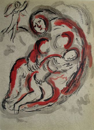 Litografía Chagall - Agar dans le Desert